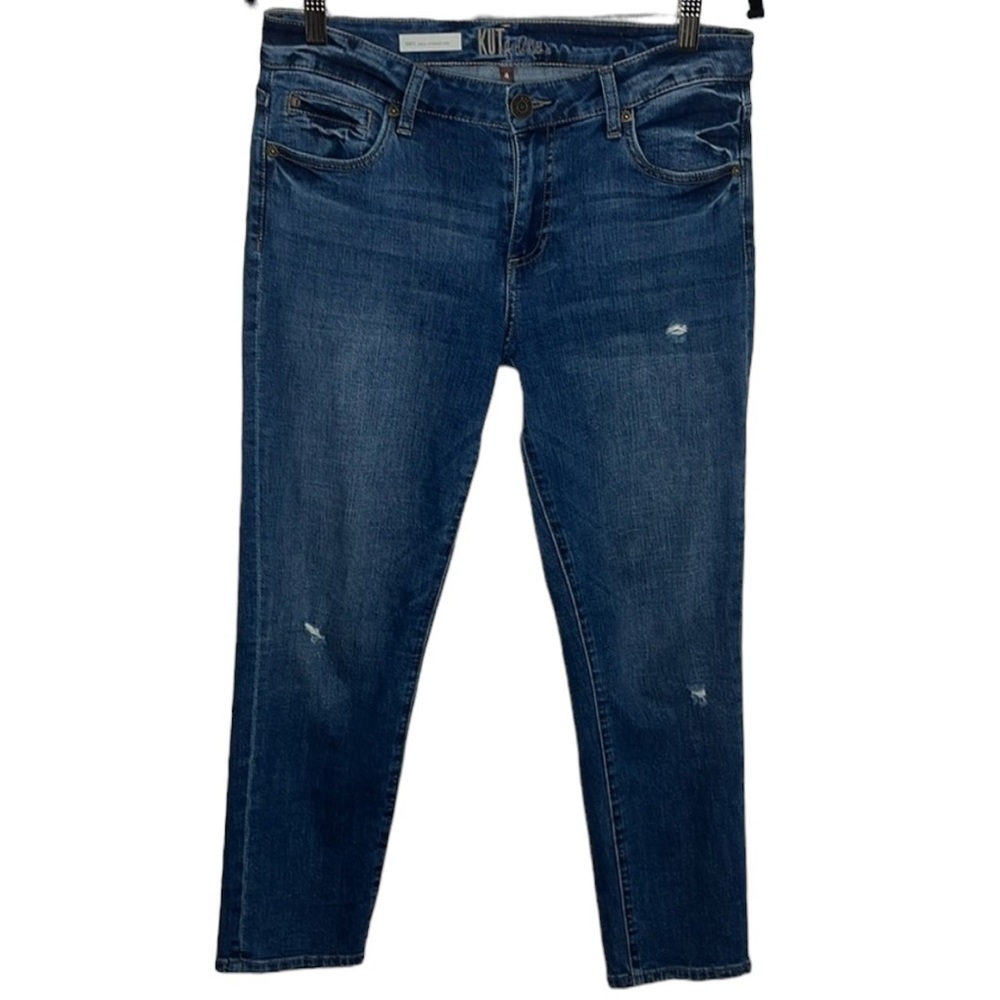 Kut from the Kloth Katy Ankle Straight Leg Medium Wash Jeans Women's Size 4